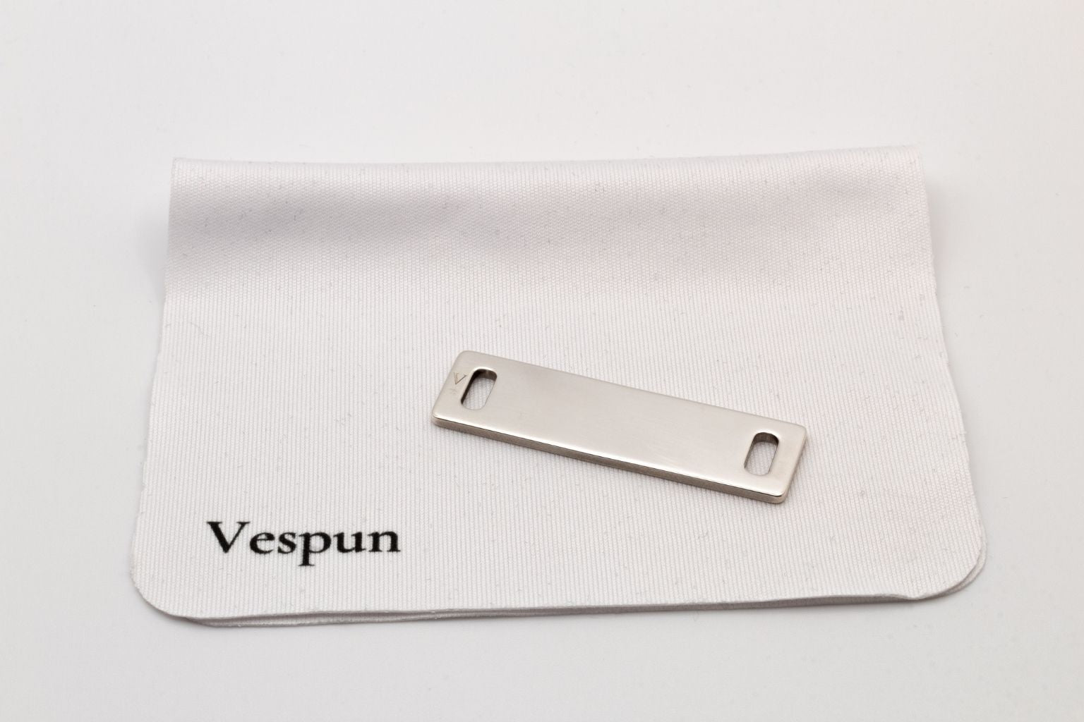 Plaque en argent 925 rhodié Vespun sur opticlean