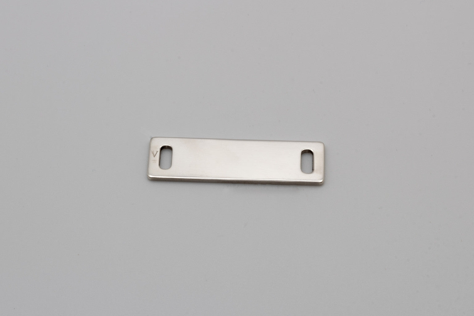Plaque de bracelet personnalisable en argent 925 rhodié